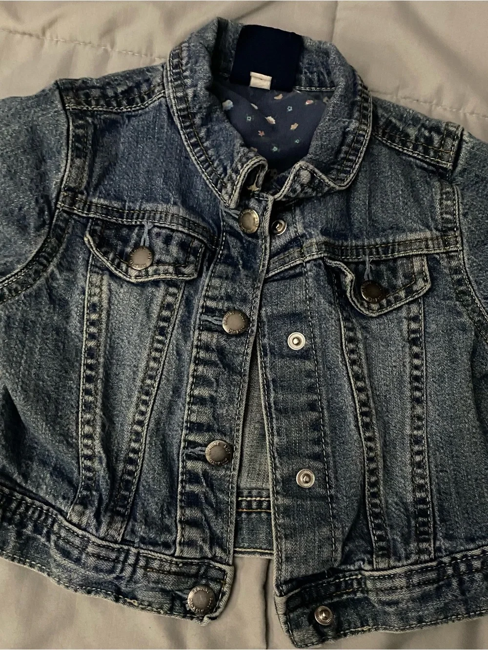 OshKosh B'gosh Girls Denim Jacket - Medium Blue Wash